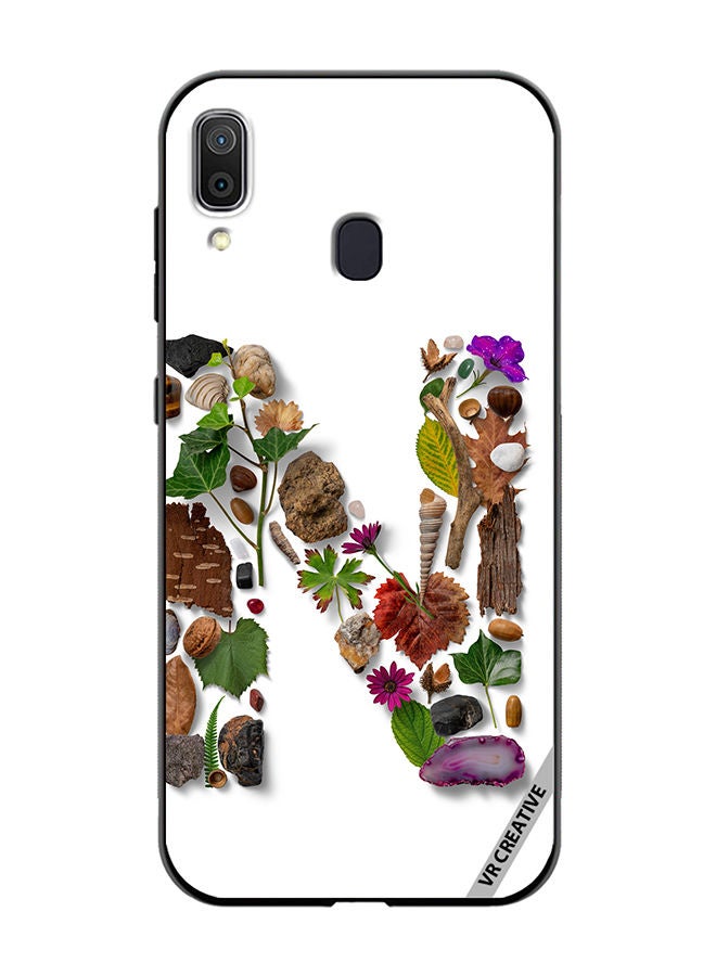 VR CREATIVE Protective Case Cover For Samsung Galaxy A30 Alphabet N Design Multicolour - Image 1