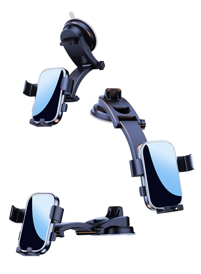 CAYGA Car Phone Holder, Mobile Holder For Car Long Arm Phone Holder Car for Dashboard Windshield Air Vent【Multi-Angle Adjustment Arm】Car Mobile Holder Compatible with most Smartphones,Dash Phone Holder Mount, Car Cell Phone Holder - Image 4