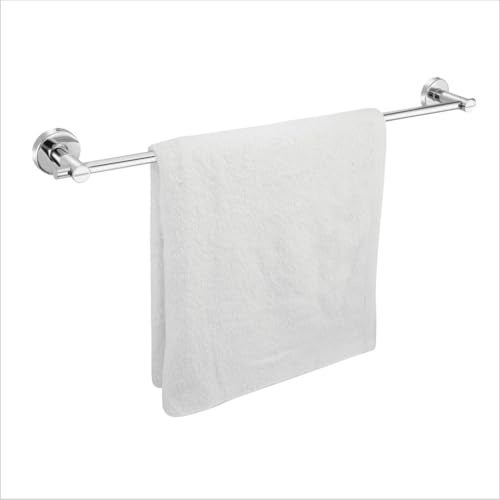 Johnson Bathrooms Alpha 24 Inch SS304 Towel Rod | Towel Hanger for Bathroom | 304 Grade Stainless Steel Towel Holder | Chrome Colour | T1550CAMZ | 1 Year Warranty - Image 3