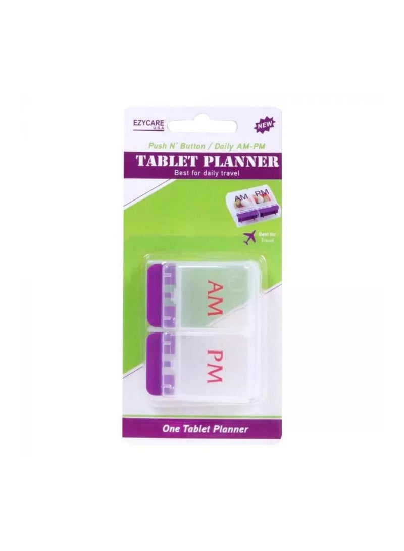 EzyCare Daily Push N Button Tablet Planner 17434