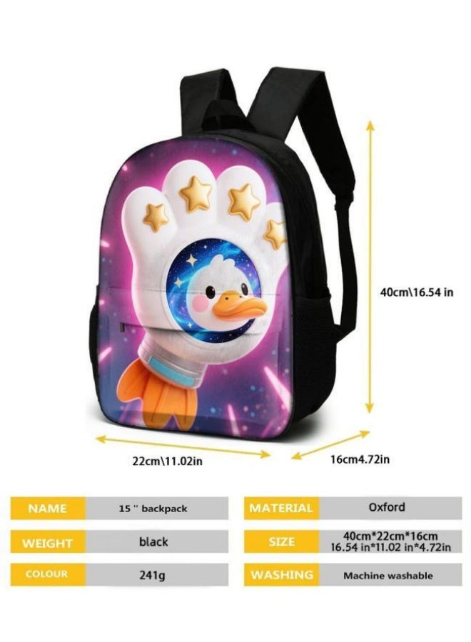 Bright Li Fire Fashion is unlimited! Cartoon bag three-piece set, suitable for a variety of scenes for students and teenagers (available for students, children, friends on outings, mountain climbing, schooling, etc.) - 23 - Image 5