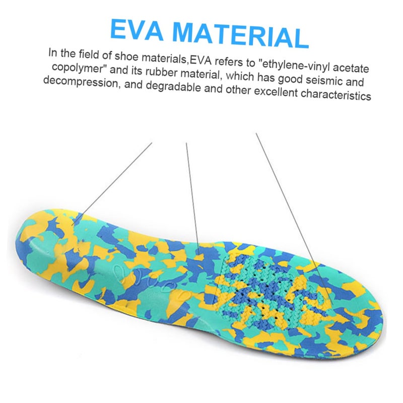 Ergonomic Arch Support Insoles For Kids Colorful Size 20X7 8X2 Safe Long Term Use - Image 5
