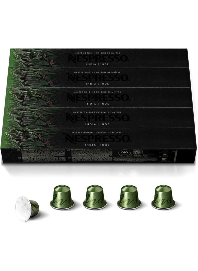 Nespresso OriginalLine India 50 Capsules - 5 Sleeves - Pack of 5 - Image 1