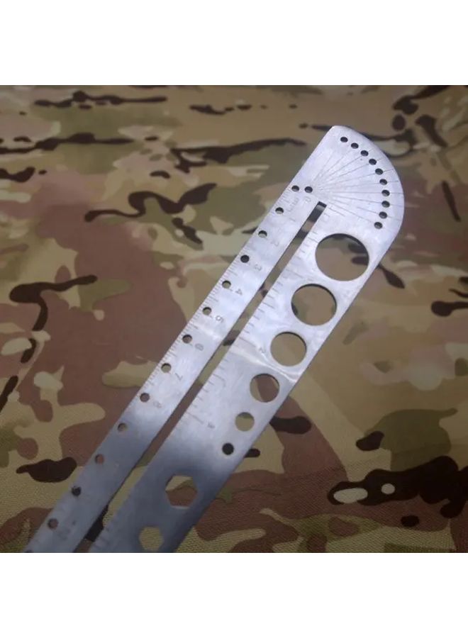 Heavy Duty Stainless Steel Angle Protractor Ruler Precision Measuring Tool 1pc - Image 3