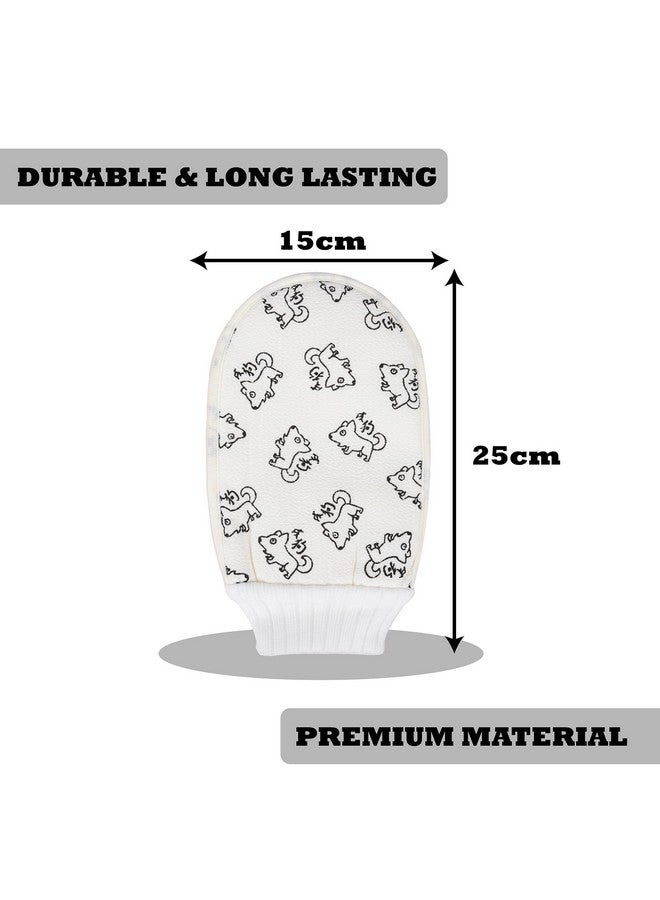 Kuber Industries Pack of 2 Bath Scrubing Glove | Dead Skin Cell Remover | Shower Body Scrubber Glove | Body Spa Massage Sponge Glove | Exfoliating Bath Scrub | Body Mitt Glove | Cream - Image 3