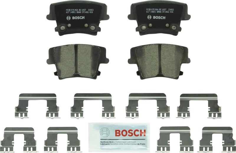 BOSCH BC1057 QuietCast Premium Ceramic Disc Brake Pad Set - Compatible with Select Chrysler 300; Dodge Challenger, Charger, Magnum; REAR - Image 1