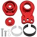 Vgoohobby 2Pcs Vgoohobby Aluminum RC 25T Servo Saver Adjustable HiTorque Servo Saver Compatible with Futaba Tamiya Servos 110 Traxxas TRX4 TRX6 SCX10 Capra RC Car Red - Image 4