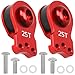 Vgoohobby 2Pcs Vgoohobby Aluminum RC 25T Servo Saver Adjustable HiTorque Servo Saver Compatible with Futaba Tamiya Servos 110 Traxxas TRX4 TRX6 SCX10 Capra RC Car Red - Image 2