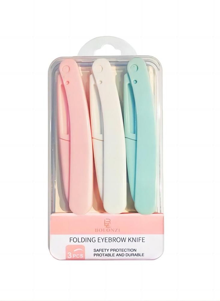 BOLONZI 3 Pcs Face And Eyebrow Hair Removal Safety Razor  - Image 4