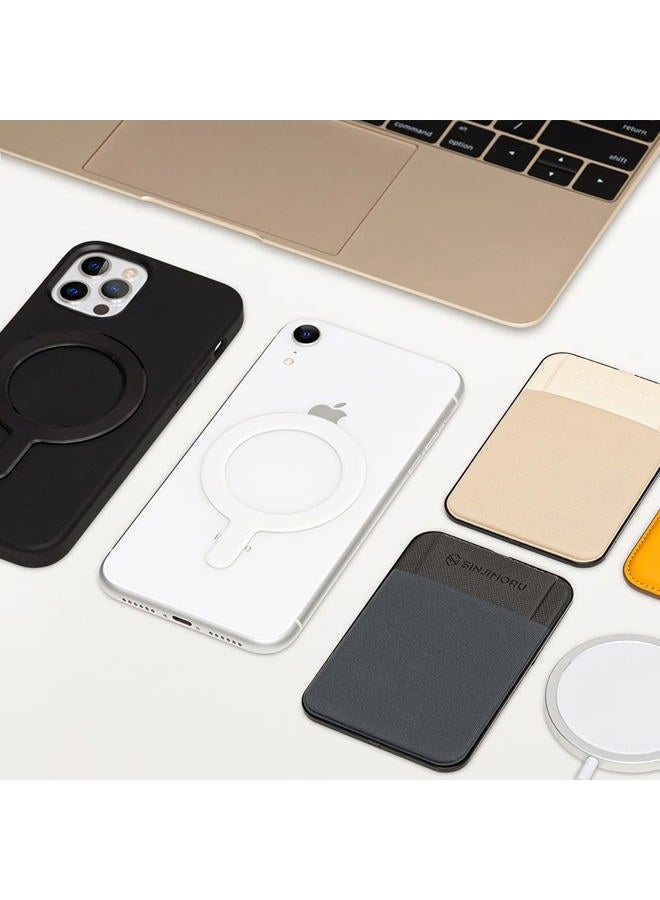 Sinjimoru for MagSafe Sticker, Magnetic Ring for Phone Case, Adaptor for MagSafe Magnet, 1000g Magnet Strength, Wireless Charging, M-Plate Black - Image 2