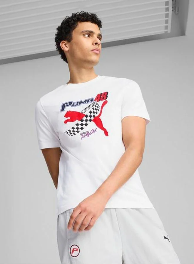 PUMA Logo Graphic Moto T-Shirt