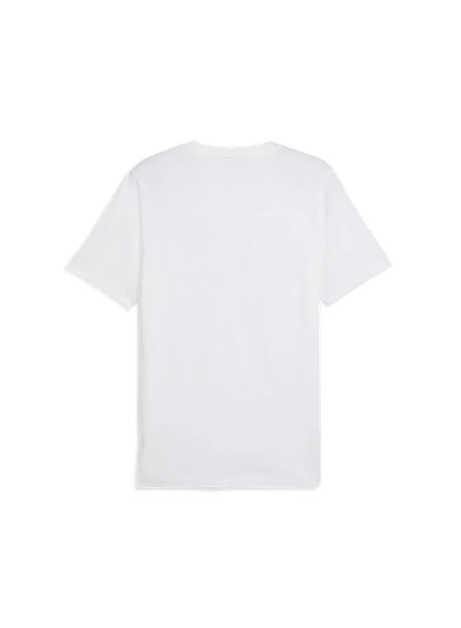 PUMA puma white Logo Graphic Moto T-Shirt for Men | Best Price UAE
