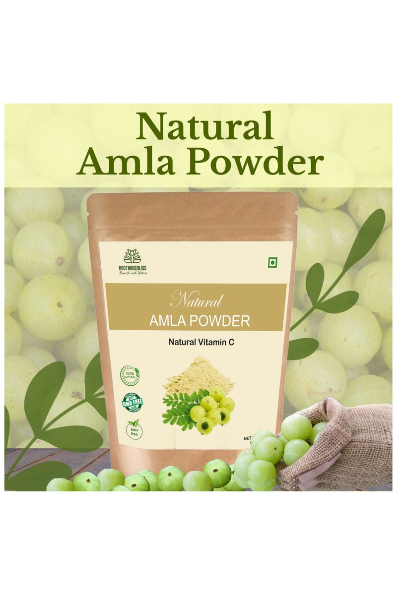 ROOTNRISEBLISS Amla Powder 498g, Indian Gooseberry Powder – Pure & Natural Superfood, Supports Hair Growth, Glowing Skin, Immunity, Digestion & Weight Management, Rich in Vitamin C, No Additives - Image 2