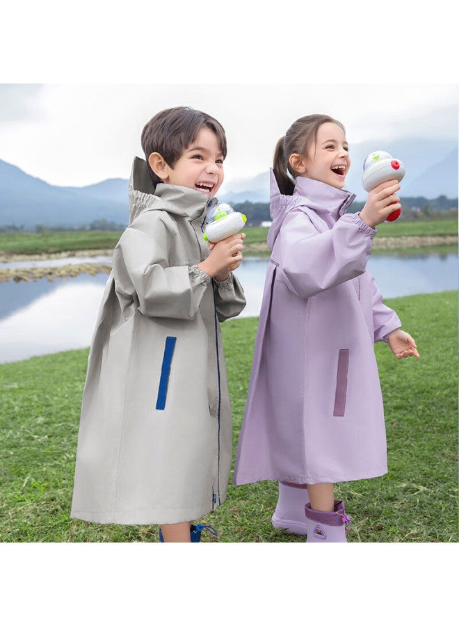 Lemonkid Lemon Baby Children's Raincoat Elementary School Rain Poncho Uni Kids Schoolwear With Backpack Cover Full Body Waterproof Coat Lime Green L - Image 2