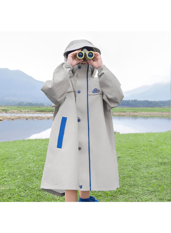 Lemonkid Lemon Baby Children's Raincoat Elementary School Rain Poncho Uni Kids Schoolwear With Backpack Cover Full Body Waterproof Coat Lime Green L - Image 1