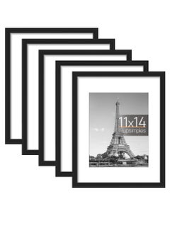 MIXDE 11x14  Picture Frame Set of 5, Display Pictures 11x14 Without Mat, Wall Gallery Photo Frames  - Image 1