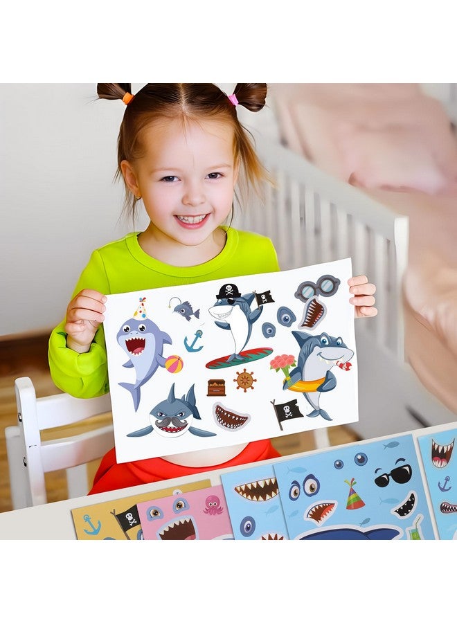 كليڤر بلاي ملصق سمكة قرش من Cleverplay، ٢٤ ورقة، هدايا حفلات أسماك قرش، ديكورات أعياد ميلاد - Image 5