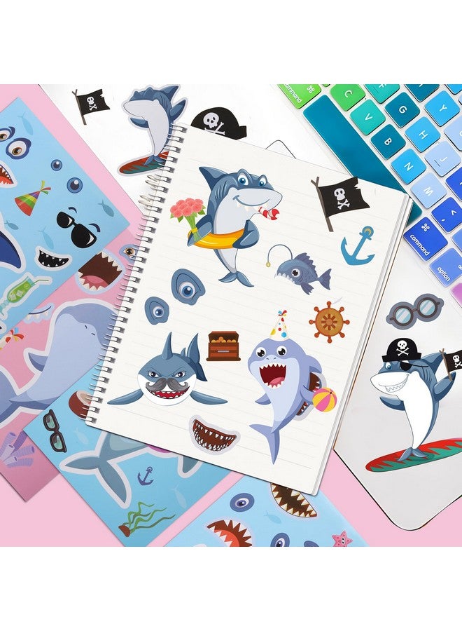 كليڤر بلاي ملصق سمكة قرش من Cleverplay، ٢٤ ورقة، هدايا حفلات أسماك قرش، ديكورات أعياد ميلاد - Image 4