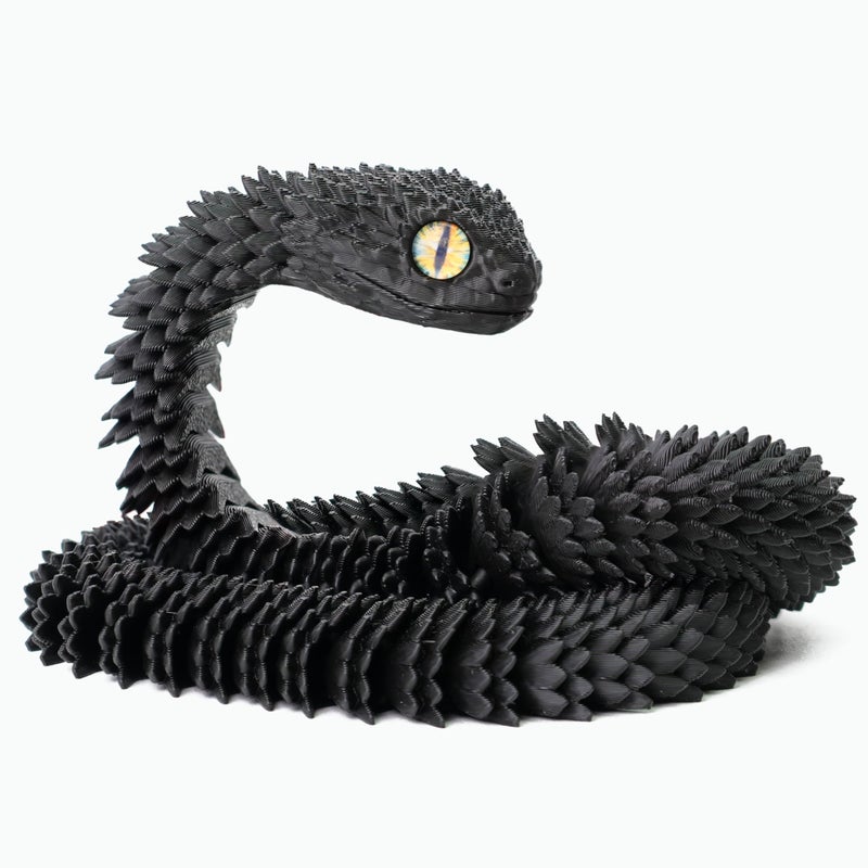 UXBSTM 24in 3D Printed Snake Toys, Flexible 3D Printed Animal, Fidget ADHD Snake Toys, Perfect Desk Pet for Animal Collectors, Easter Basket Essentials, Easter Basket Stuffers - Image 1