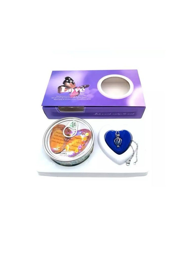 maya accessories Pearl Kit, Pearl Kit Box Pearl in Oyster, DIY Creative Necklace Jewelry Gift Set, Fashion Creations Kit with Pendant Necklace Durable for Women Girls, bamboo  - Image 2