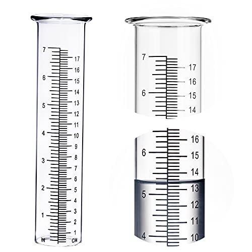 BIUWING 7 inch Rain Gauge Replacement Tube Glass for Yard Garden and Outdoor Home, with Tube Brush, Best Rated,2 Packs - Image 2
