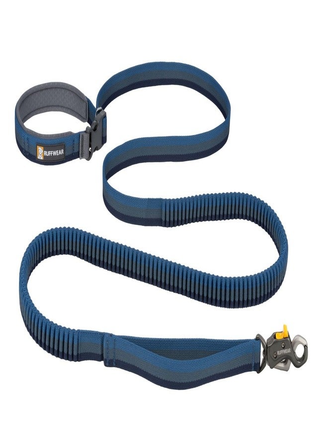 Ruffwear, Roamer Lock Dog Leash, Hands-Free Waist Option, Auto-Locking Talon Clip, Shock-Absorbing Stretch, Padded Handle, Traffic Handle, Trail-Tough for Any Adventure, Orion Blue, 5.5'-7' - Image 1