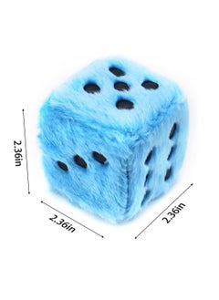 Car Dice  2.36 inch Pair of Fluffy Dice Car Accessories Blue Retro Square Fuzzy Dice For Car Mirror Hanging Accessories Blue - pzsku/ZE7546F9519B384B79511Z/45/_/1734524278/63487c68-8f9d-4d38-9c5c-6ff758479d0a