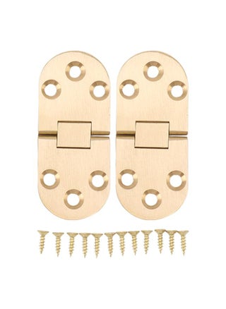 2 Sets Folding Flip Top Hinge Rustproof Round Edge 180 Degree Brass Flap Hinge with Screws for Folding Table Sewing Machine 2.0mm/0.08in - pzsku/ZE75480391203494E90C3Z/45/_/1732119671/228a91ff-b4ad-4590-91cc-83df98ea025f