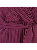 Yumi Pleated Chiffon Dress