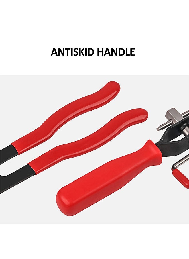 Generic - Boot Cage Clamp + Disassembly Pliers Set CV Joint Boot Clamp Pliers Tube Bundle Clamp Ear Boot Tie Pliers, Car Band Tool Kit, Automotive Hose Axle Pliers Hose Band Cut-off Pliers Car Banding Tool Kit - Image 1