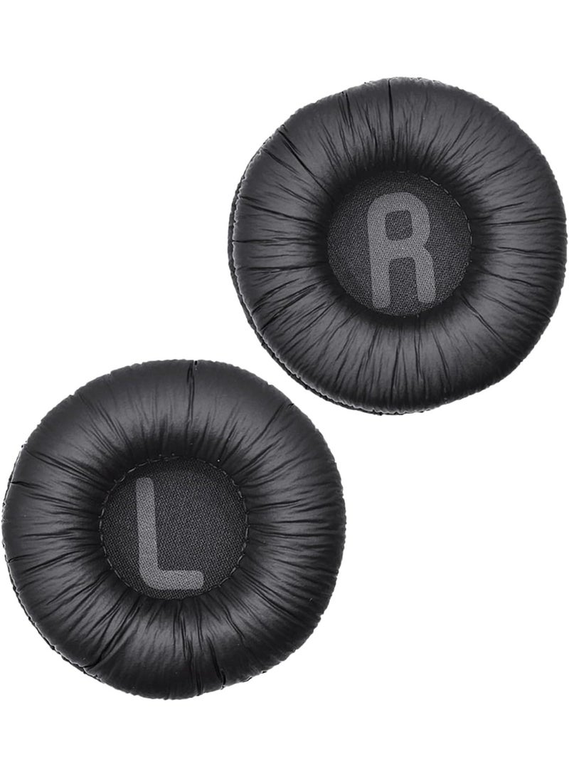 Chabeia Earpad Cushion Compatible with JBL C300SI, T250SI, T450, T460BT, T600, T500BT, 520BT Headphones, Frog Leather & Soft Memory Foam 70mm Ear Pads Cushions (Black) - Image 3