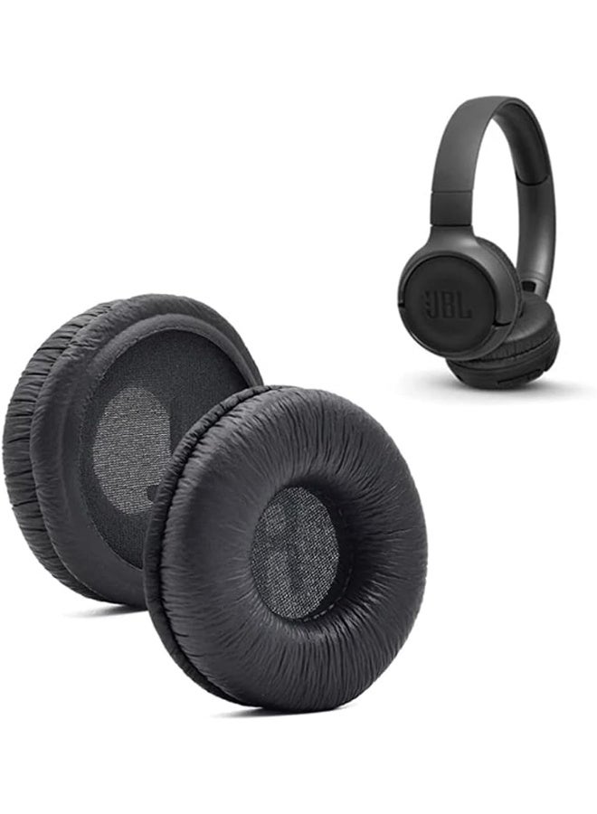 Chabeia Earpad Cushion Compatible with JBL C300SI, T250SI, T450, T460BT, T600, T500BT, 520BT Headphones, Frog Leather & Soft Memory Foam 70mm Ear Pads Cushions (Black) - Image 1