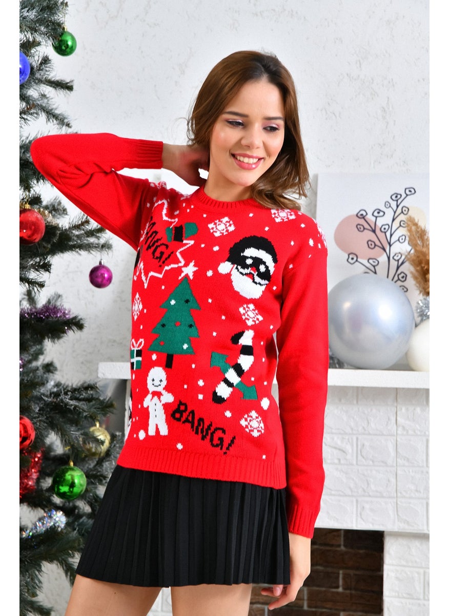 Sa Collection Women's Crew Neck New Year's Sweater  - Image 2