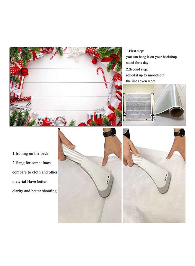 Qian Xmas Holiday Party White Wooden Board Xmas Bells Gift Bokeh Photography Backdrops 7x5ft Vinyl Merry Christmas Photo Backgrounds Children Photo Booths Dessert Cake Table Banner Decor Props - Image 5
