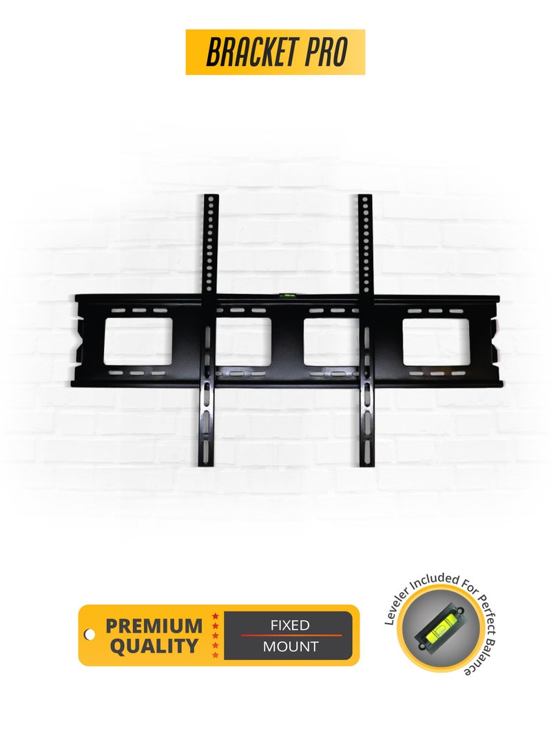 BRACKET PRO حامل ثابت 50"-120" يناسب VESA 900x800mm، سمك 2.3mm - حامل حائط تلفزيون شديد التحمل للشاشات الكبيرة BPF50120 أسود - Image 1