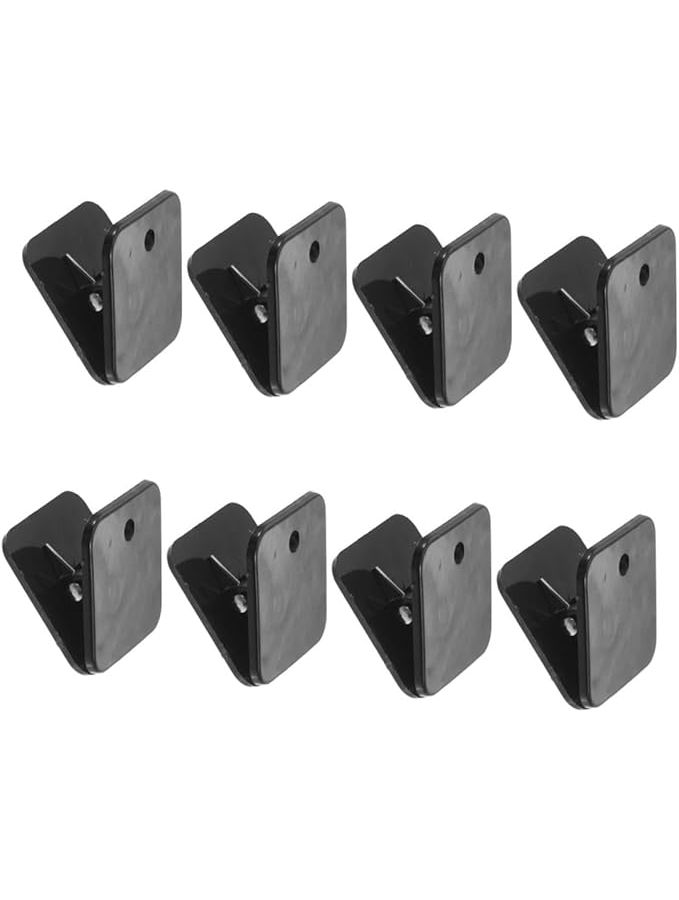 8 Pack Dog Pee Pad Holder Clips Wall Mounted Potty Training Pad Support Puppies Strong Adhesive Clips Indoor Outdoor Use Black - Image 1