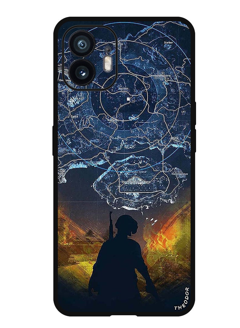 Theodor Protective Case Anti Scratch Shock Proof Bumper Cover For Nothing Phone (2) Pubgy Map - Image 1