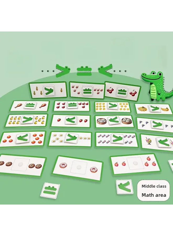 لعبة التمساح الجشع الرياضية لعبة تعليمية للأطفال تدريب التفكير - Image 2