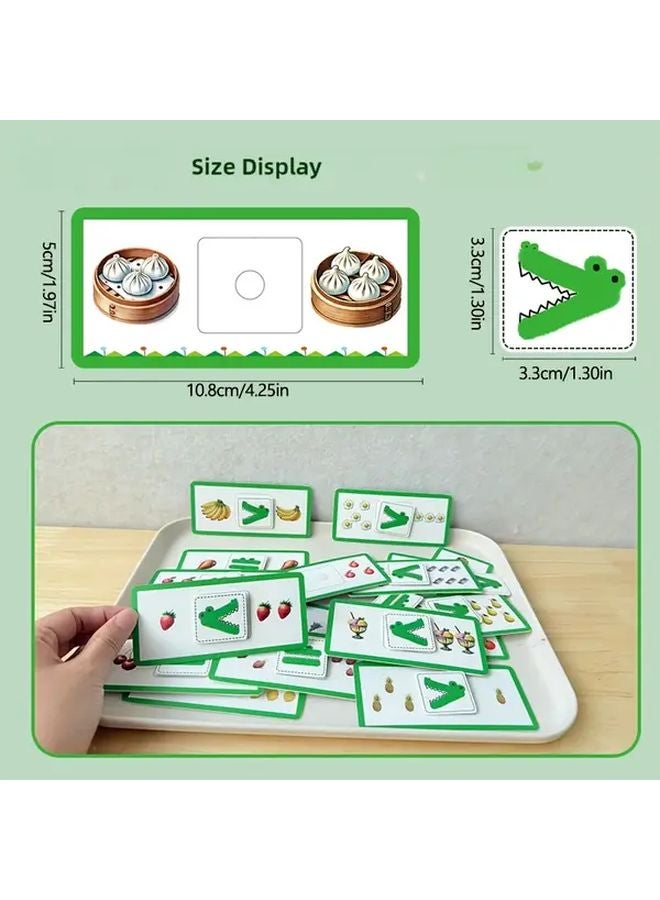 لعبة التمساح الجشع الرياضية لعبة تعليمية للأطفال تدريب التفكير - Image 3