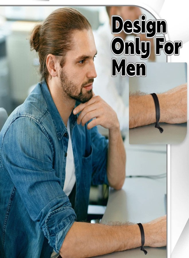 Jexine 36 Pcs Knotted Flat Elastic Hair Ties for Men - No Crease Breakage Ponytail Holders, Strong Accessories for Thick Long Curly Hair - Image 5
