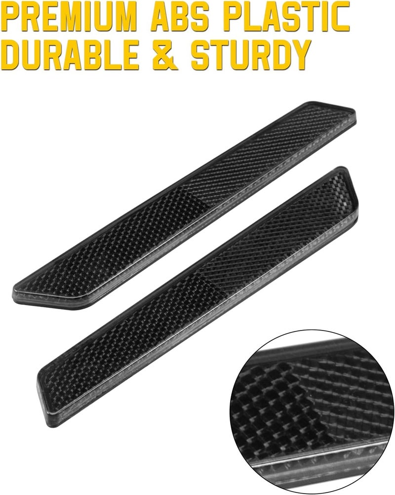 ANONEMOTO Black Saddle Bag Reflector Inserts for Harley Touring - Image 2
