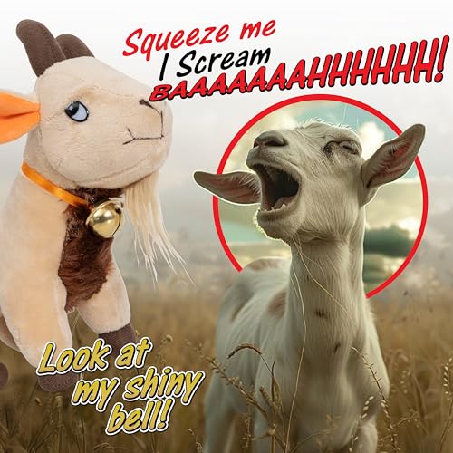 Twiddler Toys Screaming Goat Toy  11 Plush Desk Toy Makes Hilarious Screaming Sound  Funny Gag Gift for Friends and Coworkers - Image 5