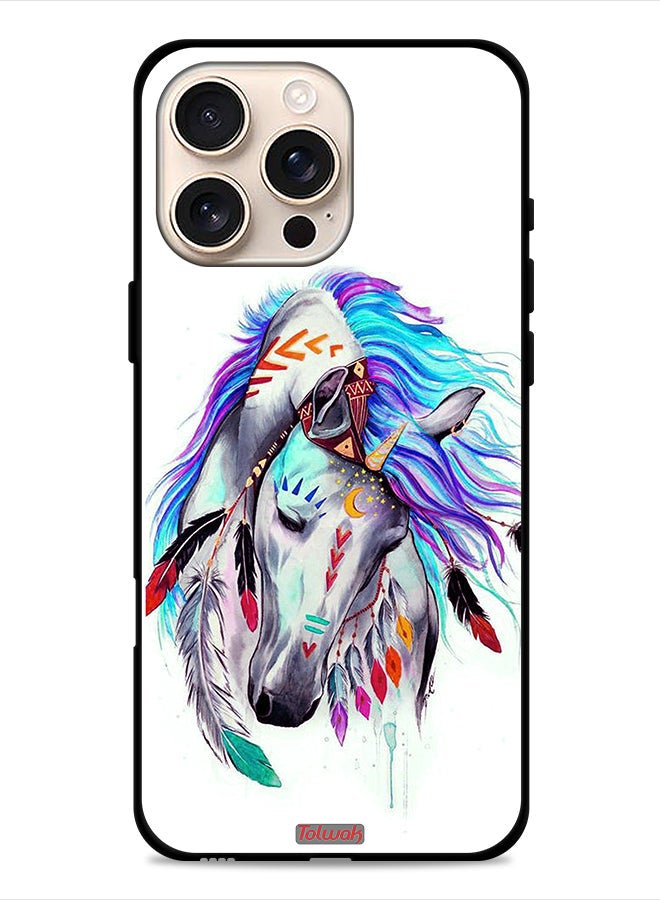 Tolwak Apple iPhone 16 Pro Protective Case Cover Horse - Image 1