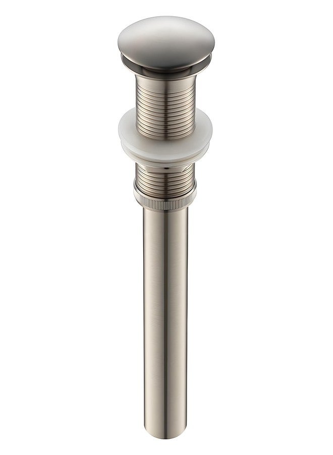 Yodel faucet Vessel Sink Pop up Drain Without Overflow,Brushed Nickel - Image 1