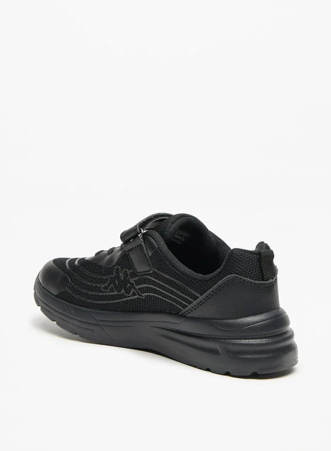 Kappa Boys' Mesh Textured Walking Shoes with Hook and Loop Closure