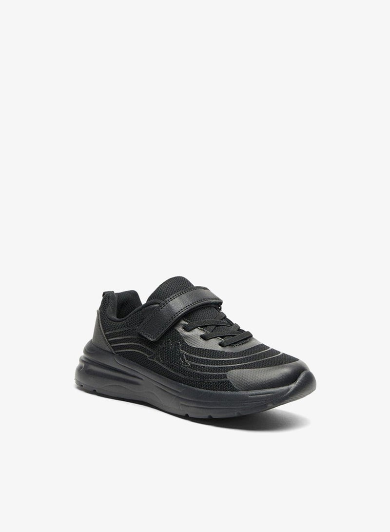 Kappa Boys' Mesh Textured Walking Shoes with Hook and Loop Closure - Image 2