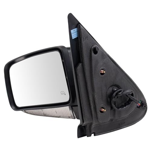 TRQ Driver Side Power Heated Folding Mirror Smooth Black Compatible with 2005-2006 Ford Expedition 2003-2006 Lincoln Navigator FO1320570 - Image 3