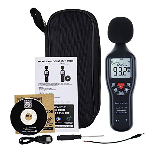 GAIN EXPRESS Decibel Meter Sound Level Meter Recorder Digital dB Meter Professional Noise Meter Detector Monitor 30dB to 130dB Portable SPL Decibel Meter with Data Logging for Home, Office, Outside - Image 3