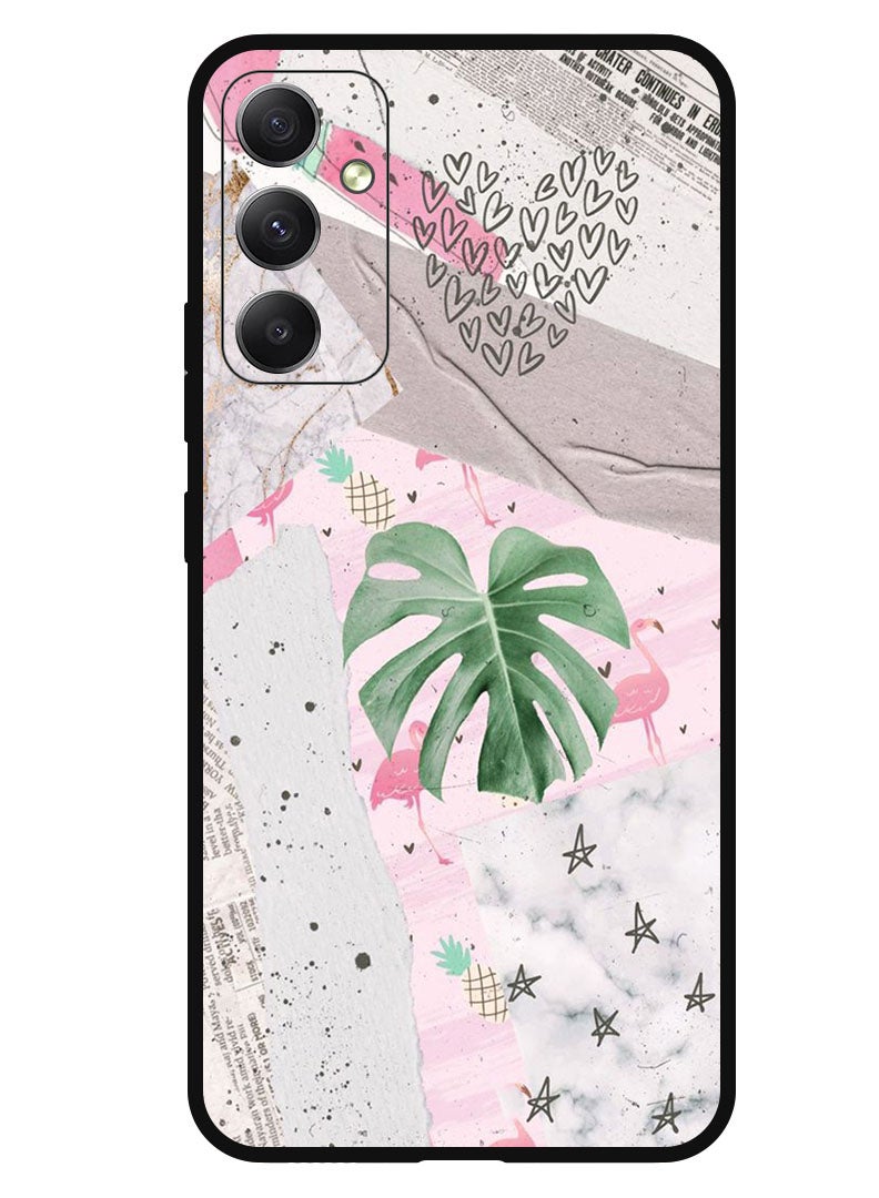 Theodor Protective Case Anti Scratch Shock Proof Bumper Cover For Samsung Galaxy A05s Heart Leaves - Image 1
