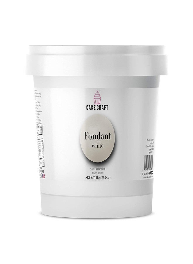 Cake Craft Rolled Fondant – Easy to Use, Vanilla Flavor, Nut-Free, Gluten-Free, Vegan – Perfect for Decorating Cakes, Cupcakes, and Cookies – 2.2 lb White - Image 4